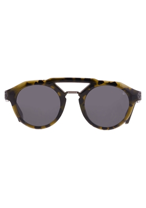 Philipp Plein Grey Oval Mens Sunglasses SPP045M 092I 50