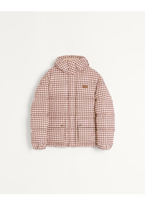 Valentino Nylon Hooded Down Jacket With Vlogo Patch Man YELLOW/BLACK/RED 44