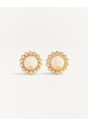 Valentino Garavani Pas Plus Metal And Pearl Earrings Woman GOLD/CREAM UNI