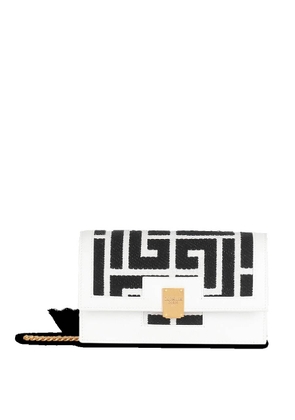 Balmain 1945 Monogram Jacquard Crossbody Bag