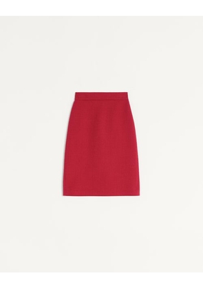 Valentino Plain Wool Tweed Skirt Woman PARIS 36