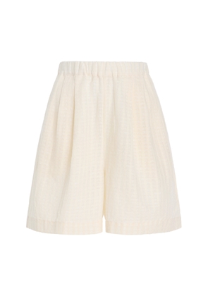 Asceno The Dallas Cotton-Linen Shorts - Moda Operandi