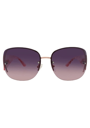 Guess Factory Smoke Gradient Rectangular Ladies Sunglasses GO00034 28B 65