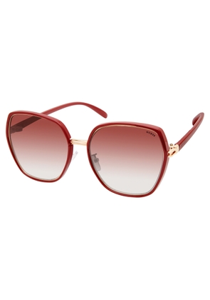 Guess Factory Brown Butterfly Ladies Sunglasses GF0407 66F 59