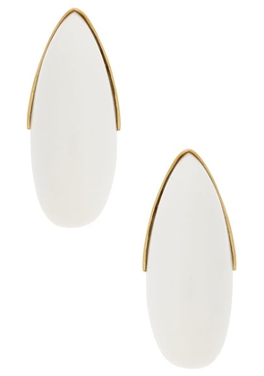 VALERE IXV6 Earrings in White Stone - White. Size all.