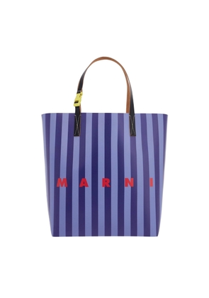 Marni Logo Stripe Tribeca Shopping Bag
