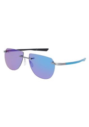 McLaren Blue Mirror Irregular Unisex Sunglasses MLMS-85S01 C04 57