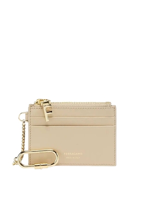 Ferragamo Signature Stamp Leather Card Case