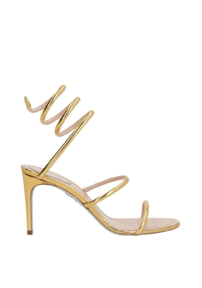 Rene Caovilla Dark Gold Leather Sandals, Brand Size 36 (US Size 6)