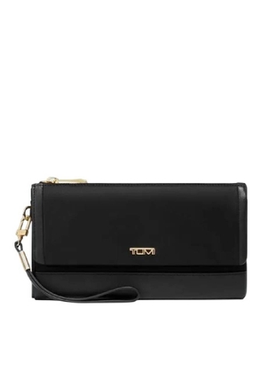 Tumi Removable Leather Wristlet Travel Wallet