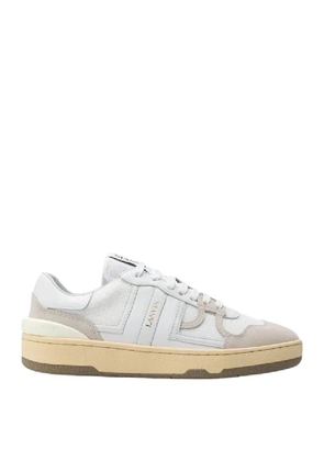 Lanvin Low Top Leather Sneakers, Brand Size 35 (US Size 4)