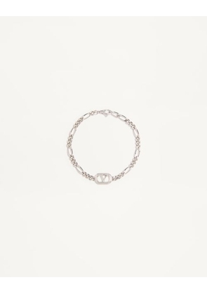 Valentino Garavani Valentino Garavani Ovalette Metal Bracelet Man TRANSPARENT L