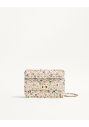 Valentino Garavani Valentino Garavani Rockstud Spike Small Jacquard Bag Woman MULTICOLOUR UNI