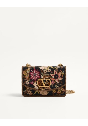 Valentino Garavani Valentino Garavani Vain Embroidered Shoulder Bag Woman MULTICOLOUR UNI