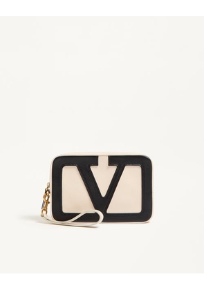 Valentino Garavani Valentino Garavani Viva Superstar Nappa Pouch Man BUTTER/BLACK UNI