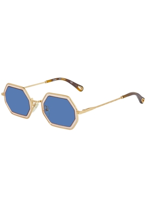 Chloe Blue Rectangular Sunglasses CE146S 832 53