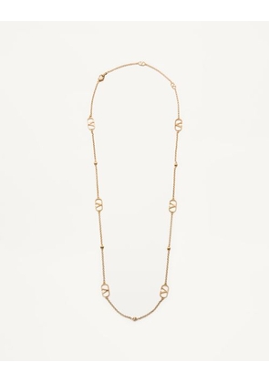 Valentino Garavani Vlogo Signature Metal Necklace Man GOLD UNI