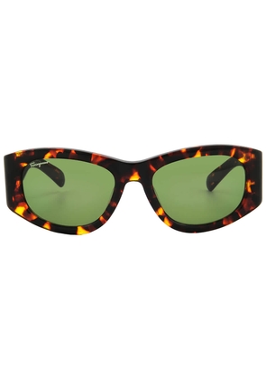 Salvatore Ferragamo Green Navigator Ladies Sunglasses SF1082S 219 53