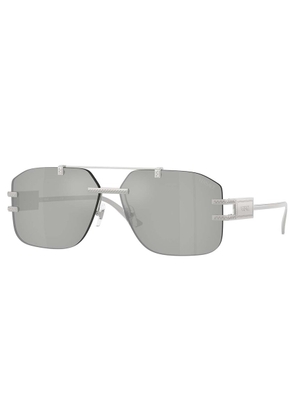 Versace Clear Mirror Silver 80 Square Mens Sunglasses VE2275 10008V 60