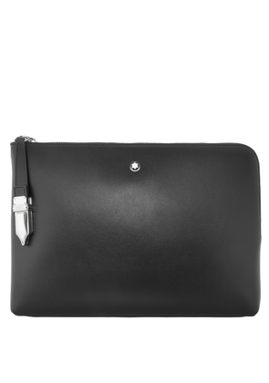Montblanc Soft Leather Pouch In Black