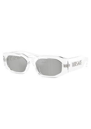 Versace Clear Mirror Silver Irregular Sunglasses VE4489U 148/8V 55