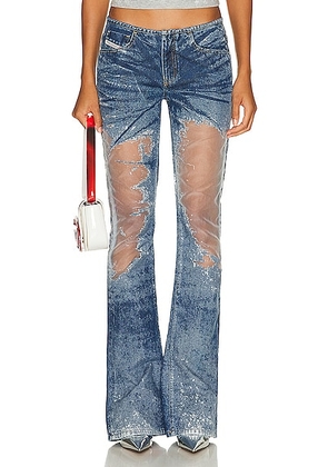 Diesel Low Rise Bootcut in Blue - Denim-Light. Size 24 (also in ).