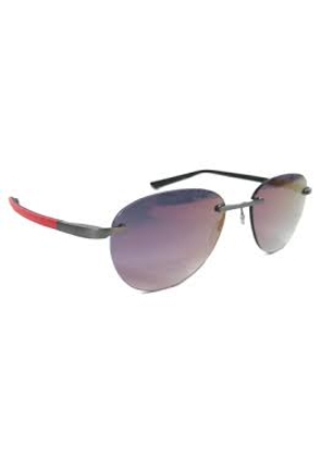 McLaren Grey gradient Oval Unisex Sunglasses MLMS-85S02 C01 55