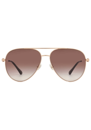 Jimmy Choo Ladies Gold Tone Sport Sunglasses OLLYS-0DDB-HA