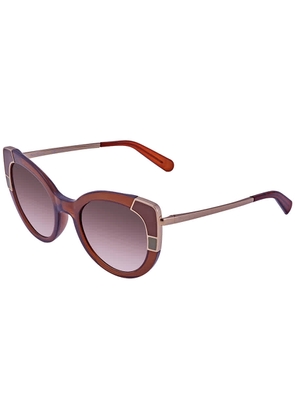 Salvatore Ferragamo Brown Gradient Cat Eye Ladies Sunglasses SF890S 210 52