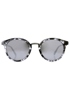 Guess Factory Silver Mirror Round Ladies Sunglasses GF0305 56U 51