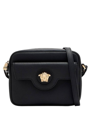 Versace La Medusa Leather Messenger Bag
