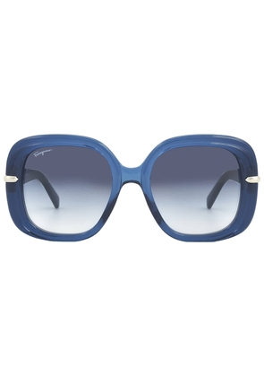 Salvatore Ferragamo Blue Gradient Butterfly Ladies Sunglasses SF1058S 445 54