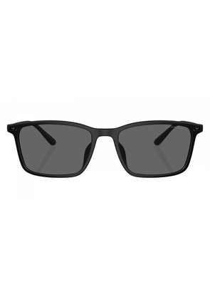 Emporio Armani Dark Grey Rectangular Mens Sunglasses EA4223U 500187 56