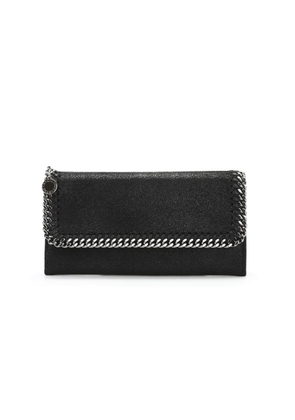 Stella Mccartney Falabella Continental Wallet- Black