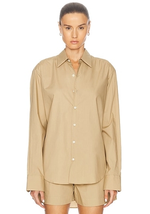 Comme Si La Shirt Classica Shirt in Khaki - Tan. Size L (also in ).
