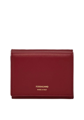 Ferragamo Two Tone Trifold Leather Wallet