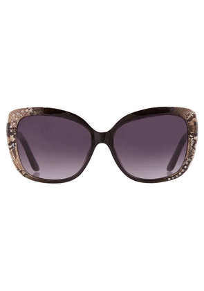 Guess Factory Smoke Gradient Butterfly Ladies Sunglasses GF0383 05B 57
