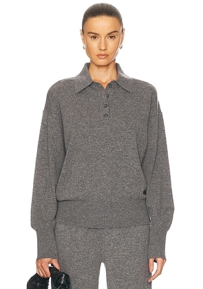 EAVES Hansen Wool Cashmere Sweater in Dark Heather Grey - Grey. Size XS (also in ).
