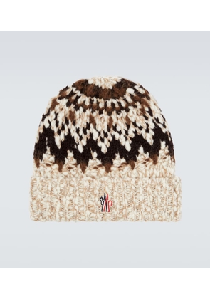Moncler Grenoble Jacquard wool-blend beanie