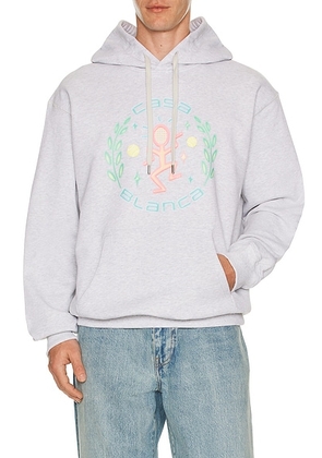 Casablanca Dance Joy Hooded Sweatshirt in Dance Joy - Grey. Size L (also in M, S, XL/1X, XXL/2X).