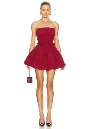AKNVAS Kamilla Tech Dress in Burgundy - Burgundy. Size 2 (also in ).