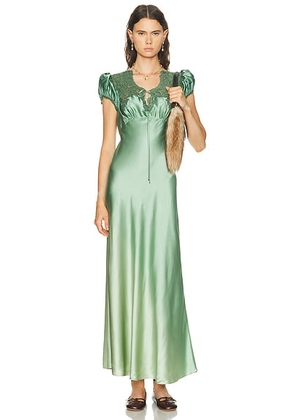 Chloe Slip Dress in Blurred Green - Green. Size 36 (also in ).