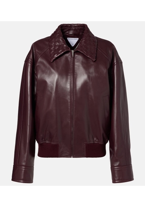 Bottega Veneta Intrecciato leather blouson jacket