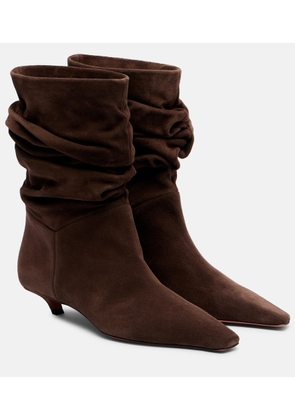 Amina Muaddi Jamie 25 suede ankle boots