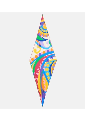 Etro Printed silk twill scarf