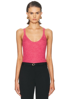 Gabriela Hearst Cinxia Tank Top in Fuchsia - Fuchsia. Size L (also in M, S, XS).