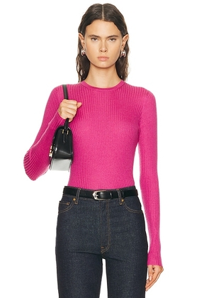 Gabriela Hearst Browning Knit Top in Fuchsia - Pink. Size L (also in M, S, XS).