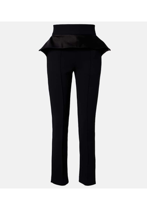 Maticevski Relate peplum satin slim pants