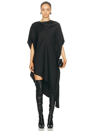 SIMKHAI Sadia Cape Mini Dress in Black - Black. Size 2 (also in ).