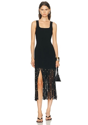 SIMKHAI Romelia Midi Dress in Black - Black. Size L (also in M).
